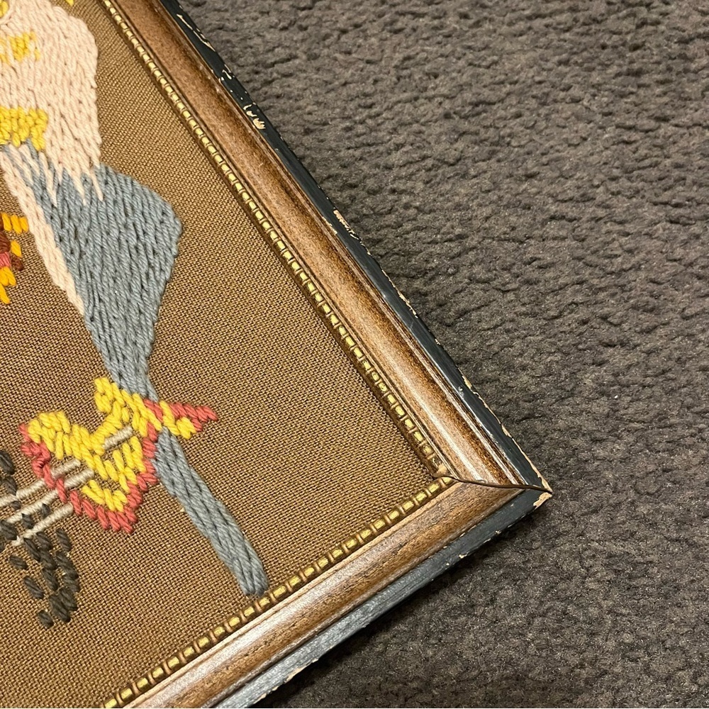 Vintage Embroidery Crewel Outdoor Scenery - Picture 6 of 8